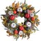 24 Inch Fall Wreath Artificial Pumpkin & Grain Decor - Handcrafted Harvest Thanksgiving Wreath